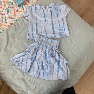 Two piece skirt set